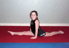 An Empire Student demonstrates a Front Split